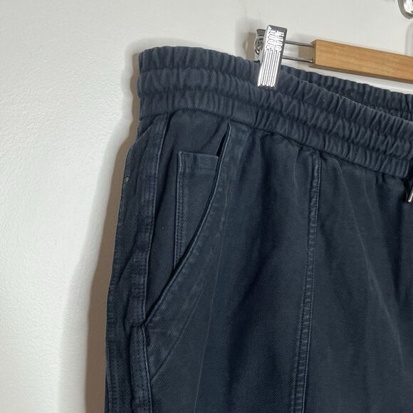 Athleta Farallon Bermuda Shorts Faded Black Womens 24 Cotton Knit Drawstring - Picture 2 of 9